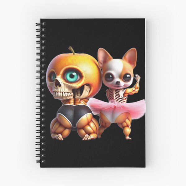 Item preview, Buff Chihuahua Ballerina and Peach Skull Monster designed and sold by LujziWorld.