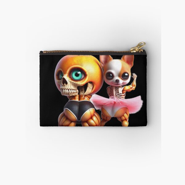 Item preview, Buff Chihuahua Ballerina and Peach Skull Monster designed and sold by LujziWorld.