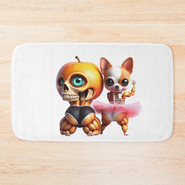 Item preview, Buff Chihuahua Ballerina and Peach Skull Monster designed and sold by LujziWorld.
