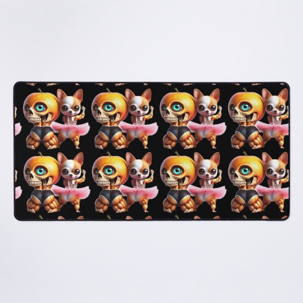 Item preview, Buff Chihuahua Ballerina and Peach Skull Monster designed and sold by LujziWorld.