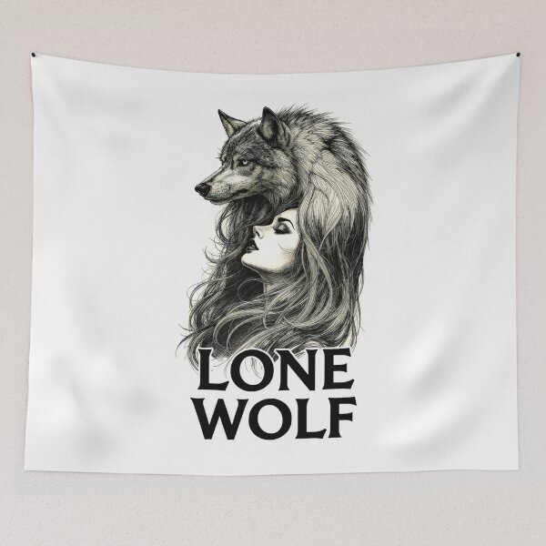 Item preview, Lone Wolf | Wolf Woman | Howling Spirit Animal T-Shirt` designed and sold by Aliplus+.