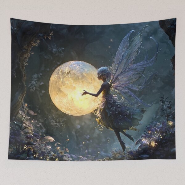 Item preview, Moonlit Fairy With Glowing Crystal Orb designed and sold by Storybook Botanica.