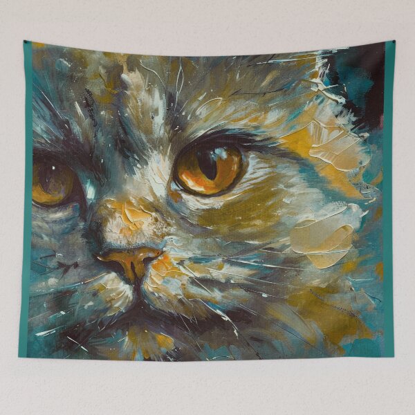 Item preview, Expressionist Cat Close-Up designed and sold by caracatita75.