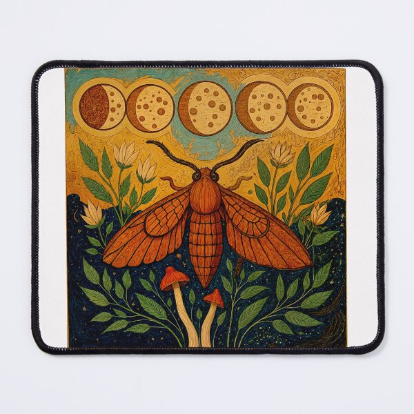 Item preview, The dragonfly and the phases of the moon designed and sold by Helios Be. Lavsh.