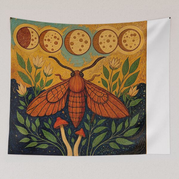 Item preview, The dragonfly and the phases of the moon designed and sold by Helios Be. Lavsh.