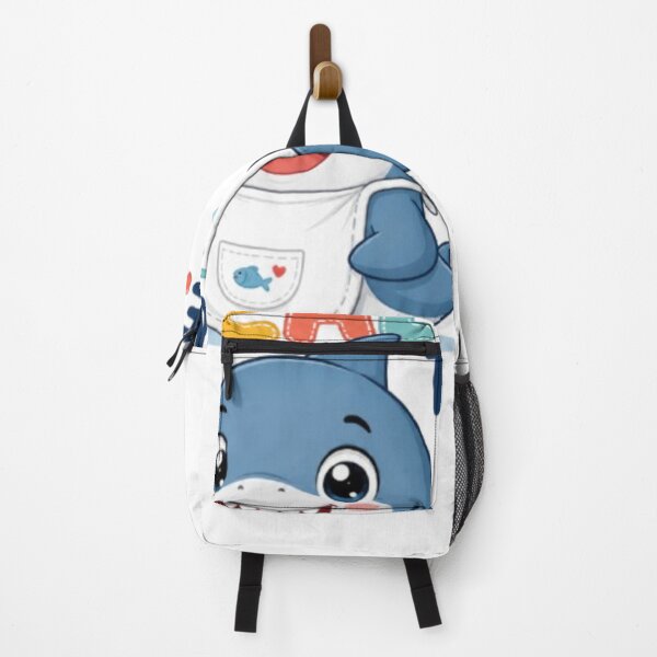 Item preview, Cute Shark It's Meal Time - Kawaii Baby Shark Fork & Bib Kids Art designed and sold by ToonyTeez.
