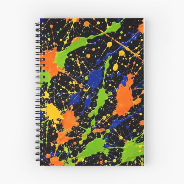 Item preview, Neon Paint Splatter Action Abstract Art designed and sold by THE SPLATTERED HAUS BY SAGE BANKS.