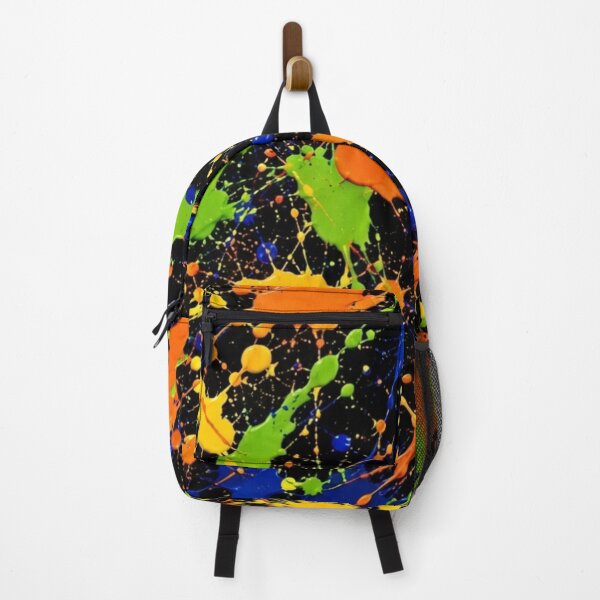 Item preview, Neon Paint Splatter Action Abstract Art designed and sold by THE SPLATTERED HAUS BY SAGE BANKS.
