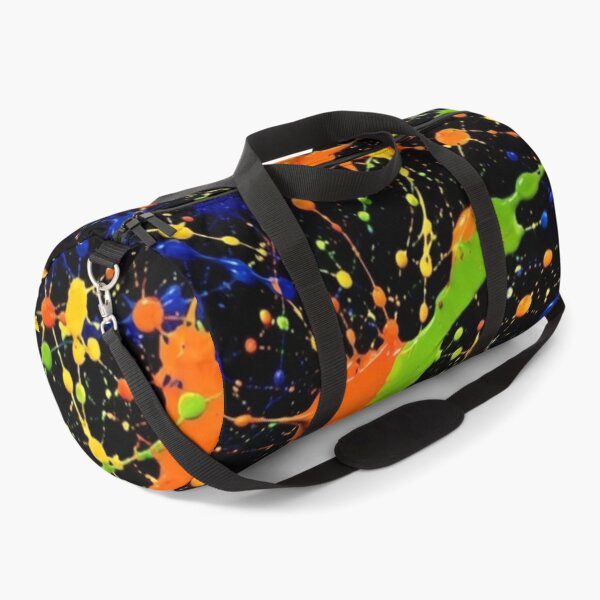 Item preview, Neon Paint Splatter Action Abstract Art designed and sold by THE SPLATTERED HAUS BY SAGE BANKS.