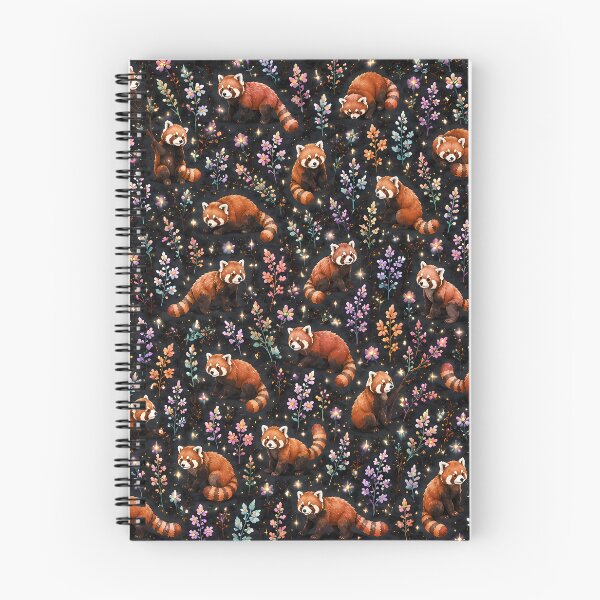 Item preview, Red Panda Floral Pattern designed and sold by RkskArt.