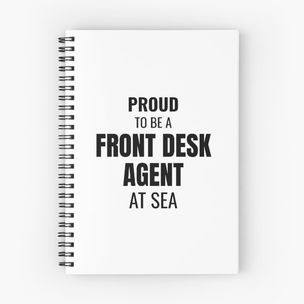 Item preview, Proud to be a Front Desk Agent at Sea (Black) designed and sold by ShipCrewNation.