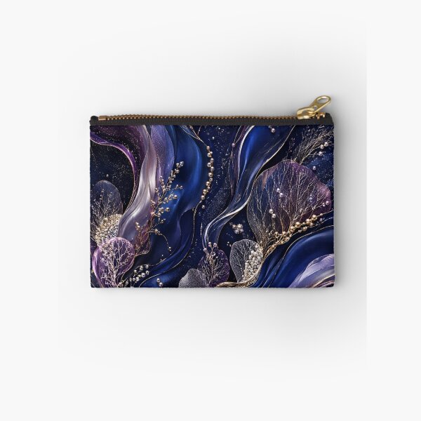 Item preview, Celestial Silk Garden Luxury Phone Case | Sapphire, Gold & Pearl Abstract Design designed and sold by Nara8.