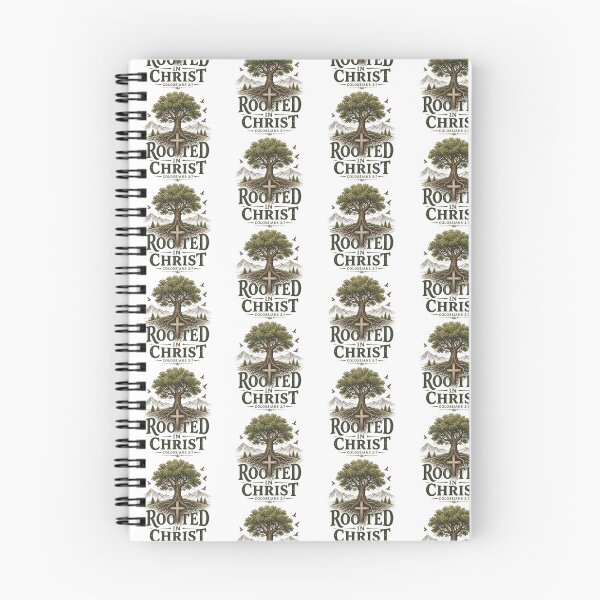 Item preview, Rooted in Christ Christian Tree Cross Colossians 2:7 designed and sold by Illustrated Faith.