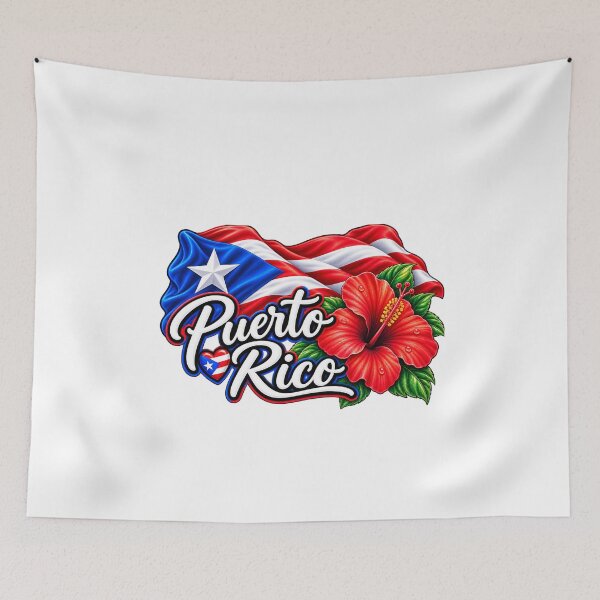 Item preview, Puerto Rico Flag & Hibiscus Sticker – Boricua Pride designed and sold by Gladys Art Studio.