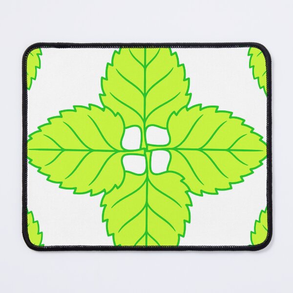 Item preview, Green Geometric Leaf Pattern designed and sold by hepopatterns.