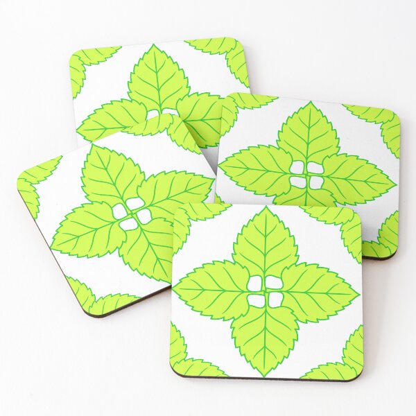 Item preview, Green Geometric Leaf Pattern designed and sold by hepopatterns.