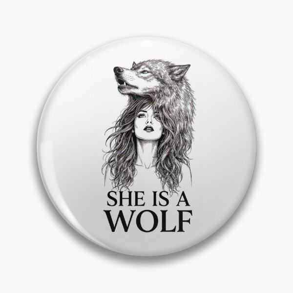 Item preview, She Is A Wolf | Wolf Woman | Female Empowerment T-Shirt Design designed and sold by Aliplus+.