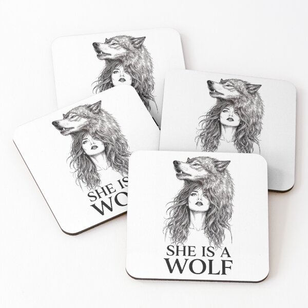Item preview, She Is A Wolf | Wolf Woman | Female Empowerment T-Shirt Design designed and sold by Aliplus+.