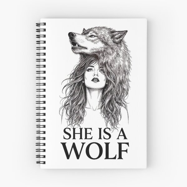 Item preview, She Is A Wolf | Wolf Woman | Female Empowerment T-Shirt Design designed and sold by Aliplus+.
