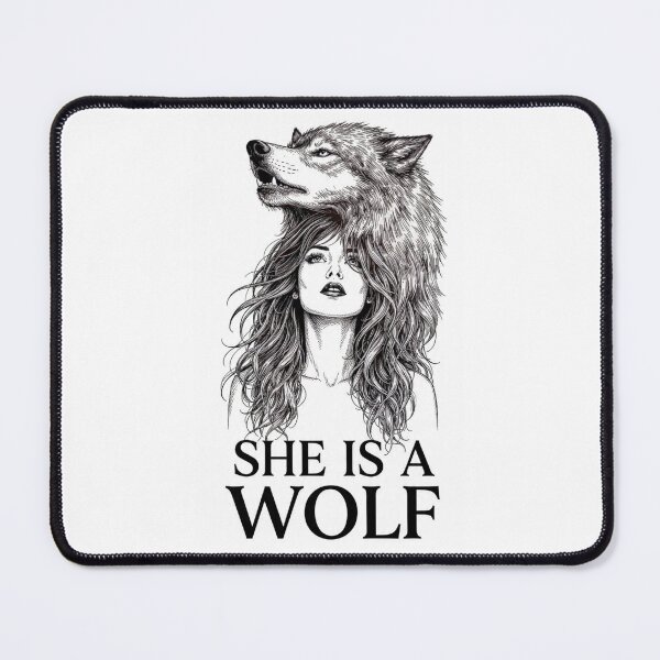Item preview, She Is A Wolf | Wolf Woman | Female Empowerment T-Shirt Design designed and sold by Aliplus+.