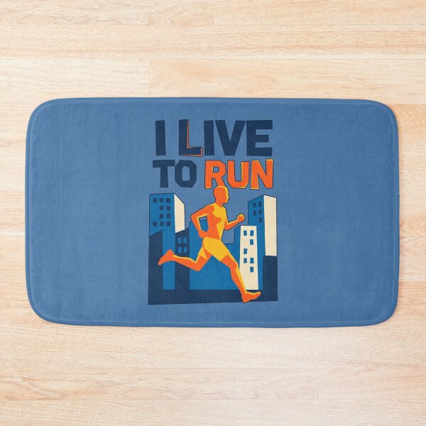 Item preview, I Live To Run Urban Runner City Marathon Typography designed and sold by KiwiRider.