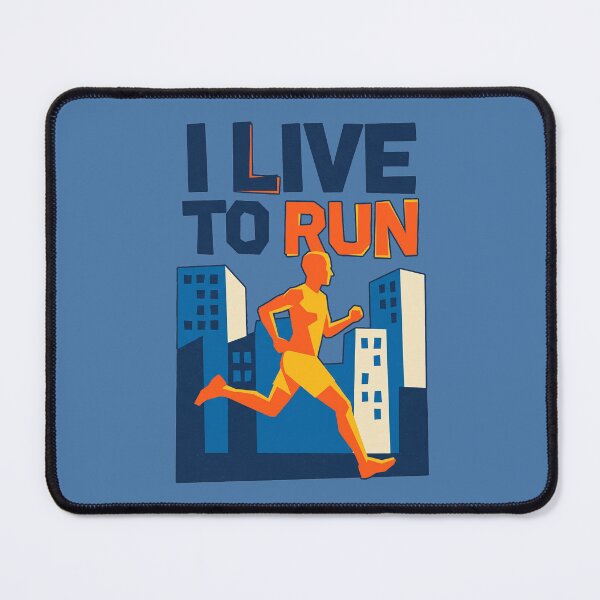 Item preview, I Live To Run Urban Runner City Marathon Typography designed and sold by KiwiRider.