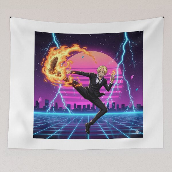 Item preview, Manga - Iconic One Piece Character, Fiery Action designed and sold by AnimeShin.