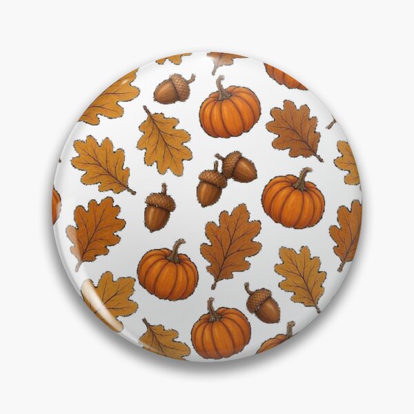 Item preview, Cozy Autumn Pumpkin Oak Leaves & Acorns Pattern designed and sold by Dabis26.