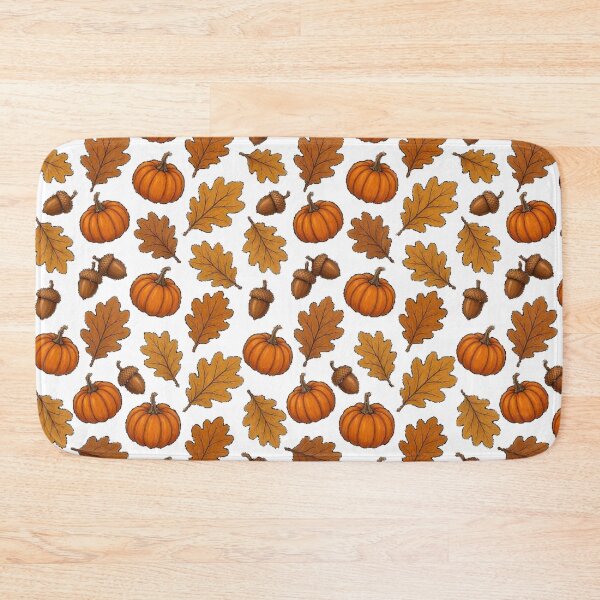 Item preview, Cozy Autumn Pumpkin Oak Leaves & Acorns Pattern designed and sold by Dabis26.