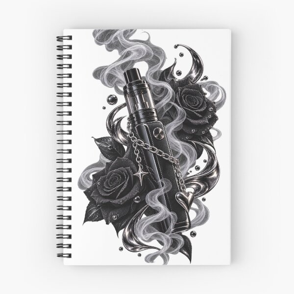 Item preview, Vape Noir – Black Roses & Chrome Vapor designed and sold by House of Taste Vape Designs.