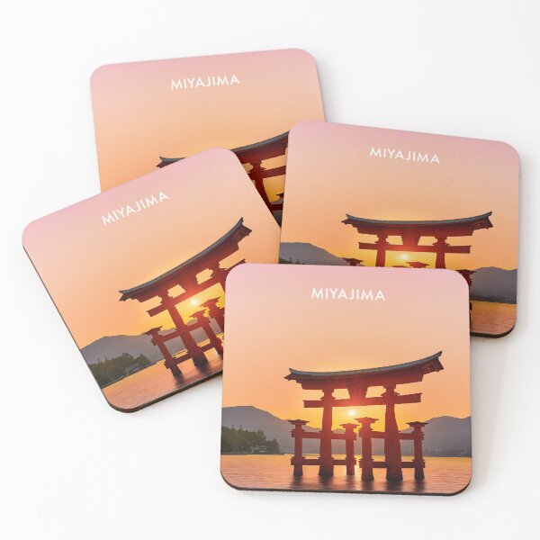 Item preview, Miyajima, Japan Modern Travel Poster designed and sold by travelwitheric.