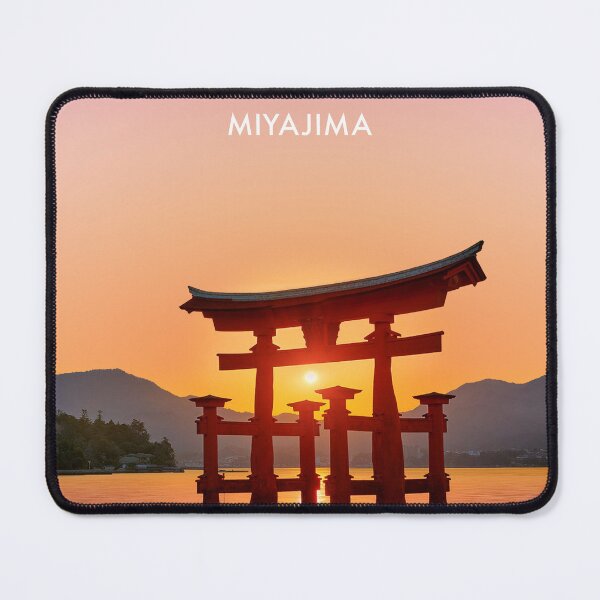 Item preview, Miyajima, Japan Modern Travel Poster designed and sold by travelwitheric.