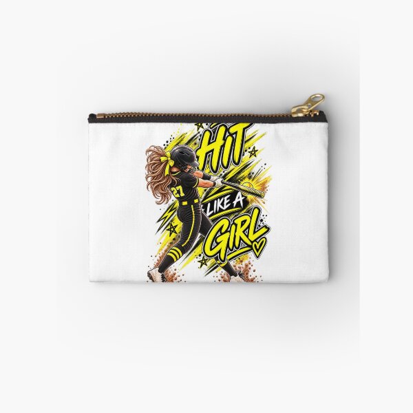 Item preview, Hit Like a Girl Yellow designed and sold by With-Odin.