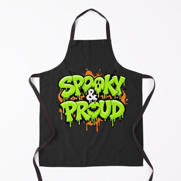 Item preview, Spooky & Proud - Neon Slime Halloween Typography designed and sold by TatyanaArt.