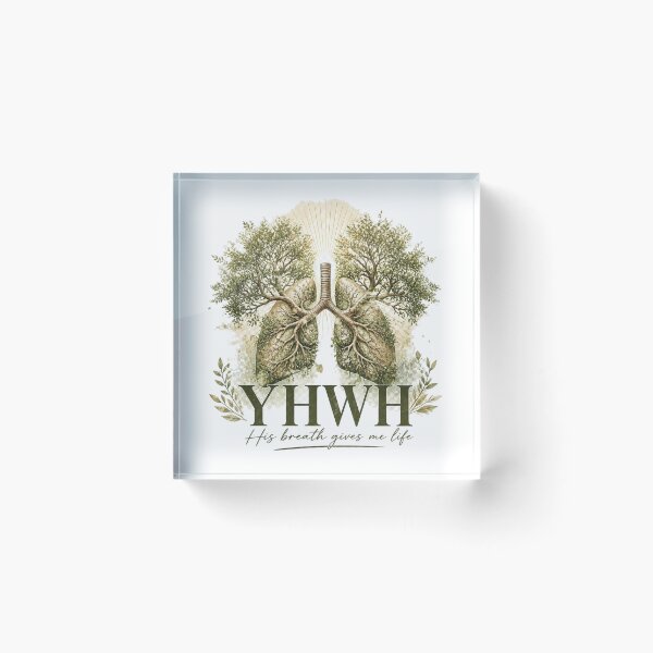 Item preview, Yahweh Gives Life Christian Faith Lungs Botanical Design designed and sold by Illustrated Faith.