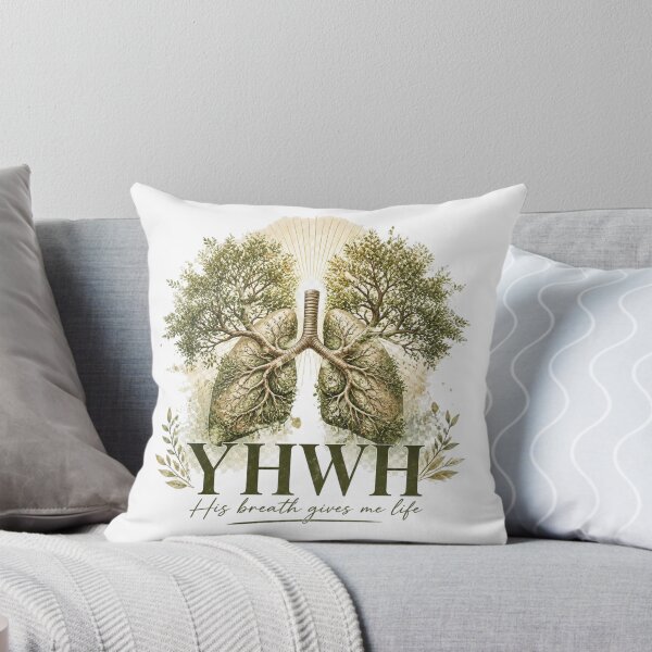 Item preview, Yahweh Gives Life Christian Faith Lungs Botanical Design designed and sold by Illustrated Faith.