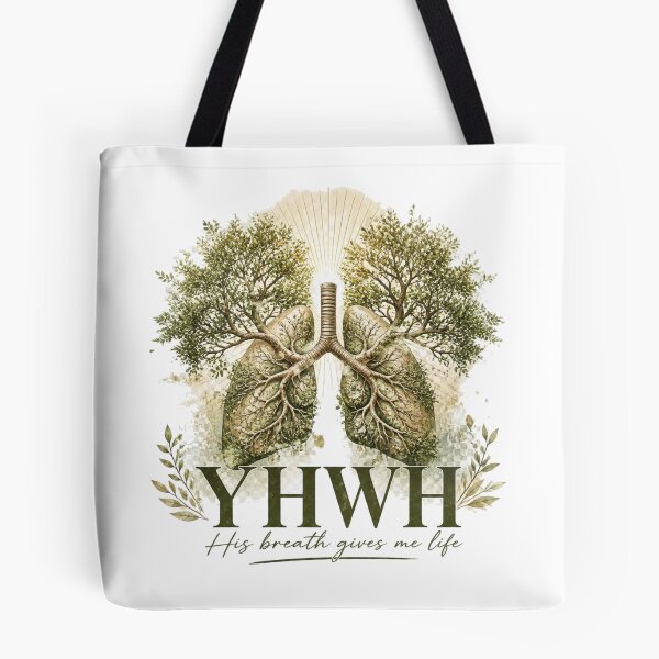 Item preview, Yahweh Gives Life Christian Faith Lungs Botanical Design designed and sold by Illustrated Faith.
