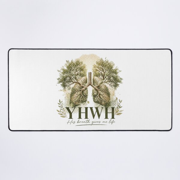 Item preview, Yahweh Gives Life Christian Faith Lungs Botanical Design designed and sold by Illustrated Faith.