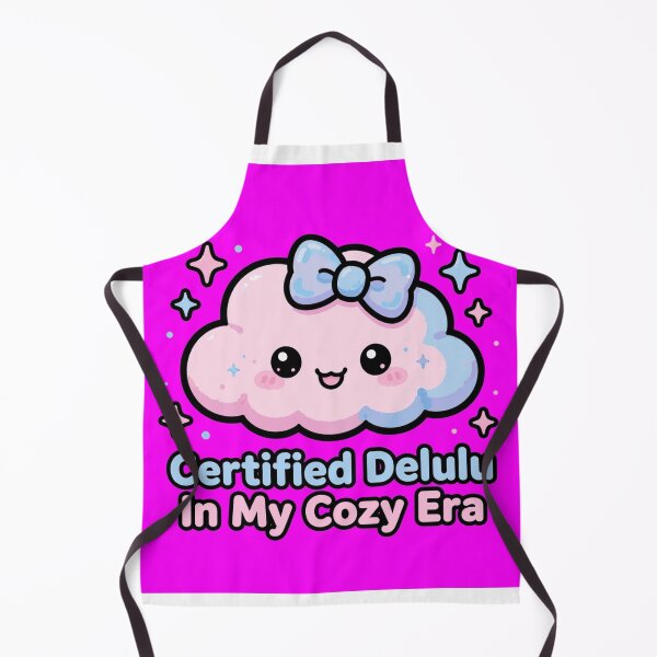 Item preview, Certified Delulu In My Cozy Era - Cute Y2K Cloud Meme Sticker designed and sold by Petringo.
