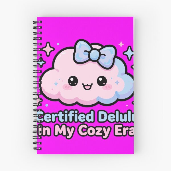 Item preview, Certified Delulu In My Cozy Era - Cute Y2K Cloud Meme Sticker designed and sold by Petringo.