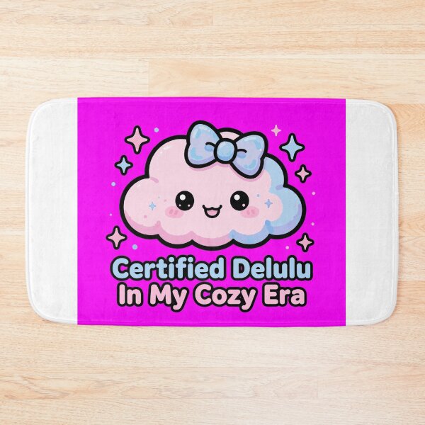 Item preview, Certified Delulu In My Cozy Era - Cute Y2K Cloud Meme Sticker designed and sold by Petringo.