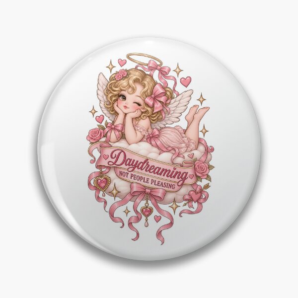 Item preview, Daydreaming Not People Pleasing – Coquette Angel designed and sold by AnteesocialTees.