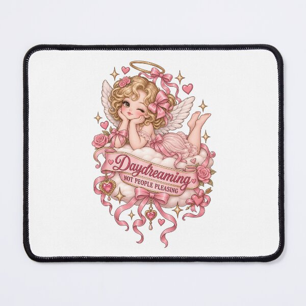 Item preview, Daydreaming Not People Pleasing – Coquette Angel designed and sold by AnteesocialTees.