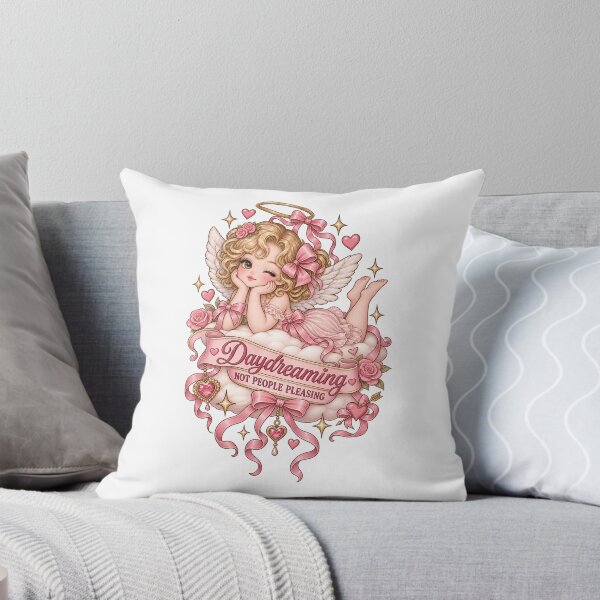 Item preview, Daydreaming Not People Pleasing – Coquette Angel designed and sold by AnteesocialTees.