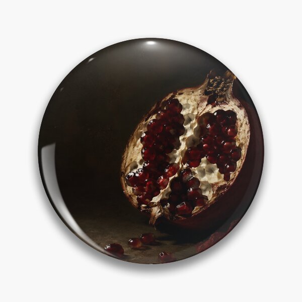Item preview, Pomegranate Still Life – Moody Dark Red Fruit Kitchen Wall Art designed and sold by GutyzDesignsES.