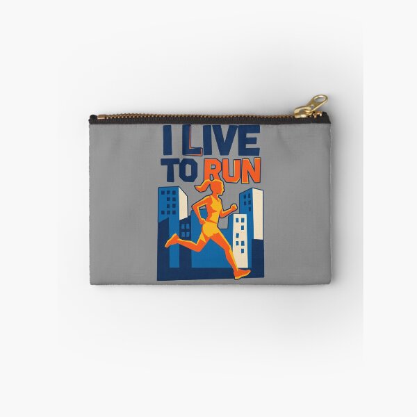 Item preview, I Live To Run Urban Runner City Marathon Typography female designed and sold by KiwiRider.