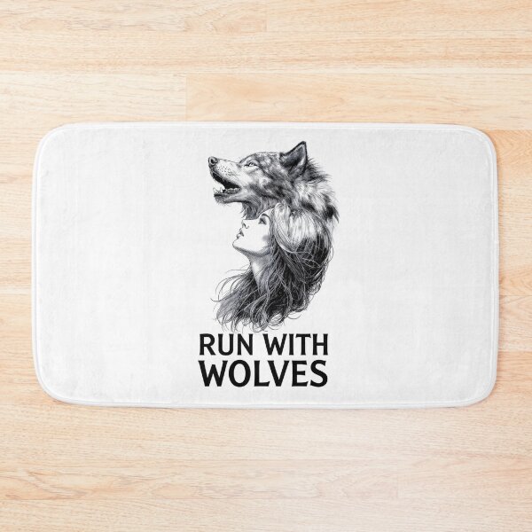 Item preview, Run With Wolves | Wild Spirit | Adventure Wolf Woman T-Shirt` designed and sold by Aliplus+.