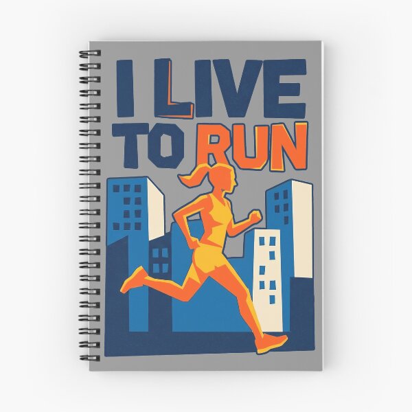 Item preview, I Live To Run Urban Runner City Marathon Typography female designed and sold by KiwiRider.