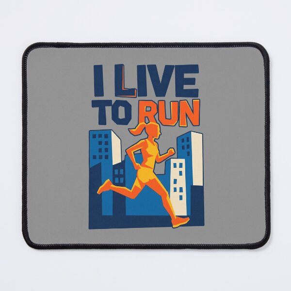 Item preview, I Live To Run Urban Runner City Marathon Typography female designed and sold by KiwiRider.