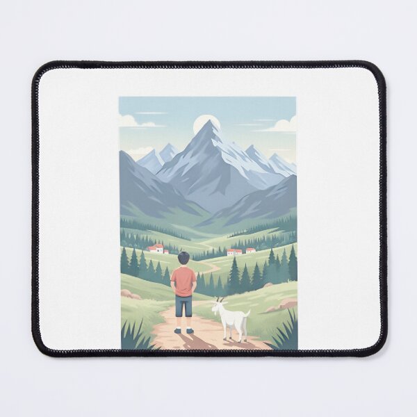 Item preview, Twin Peaks Mountain Scenery – Retro Vintage Forest Landscape Art PERFECT GIFT FOR YOU AND FRIENDS designed and sold by ThatLove.